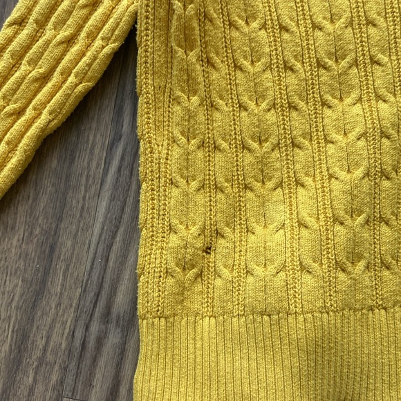 ♻️mustard Cable Knit Sweater - Picture 3 of 3